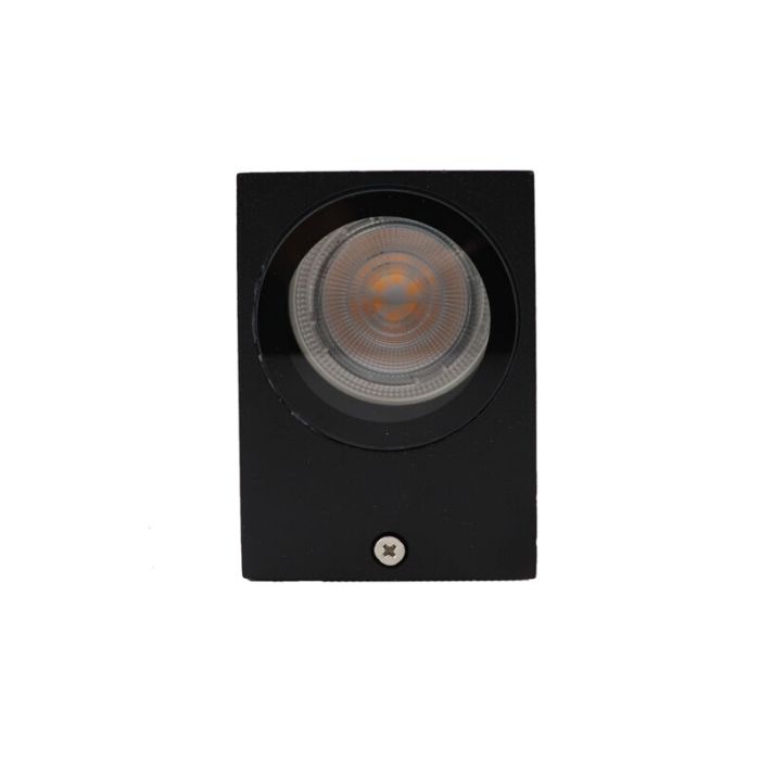Lámpara exterior inteligente negra moderna, Corella, IP44, 4,5W, RGBW