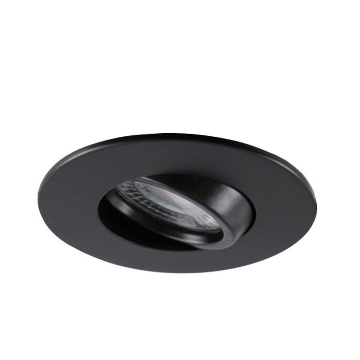 Foco empotrable inteligente de aluminio negro, Jill, IP44