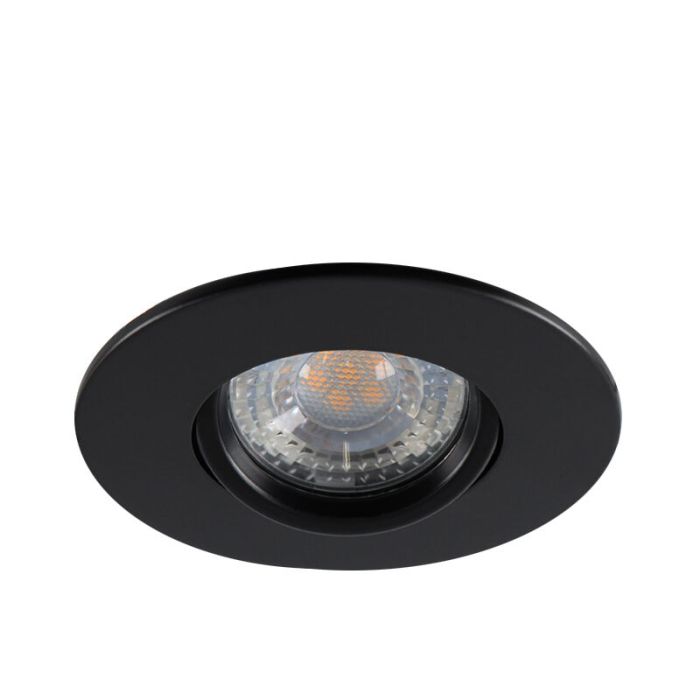 Foco empotrable inteligente de aluminio negro, Jill, IP44