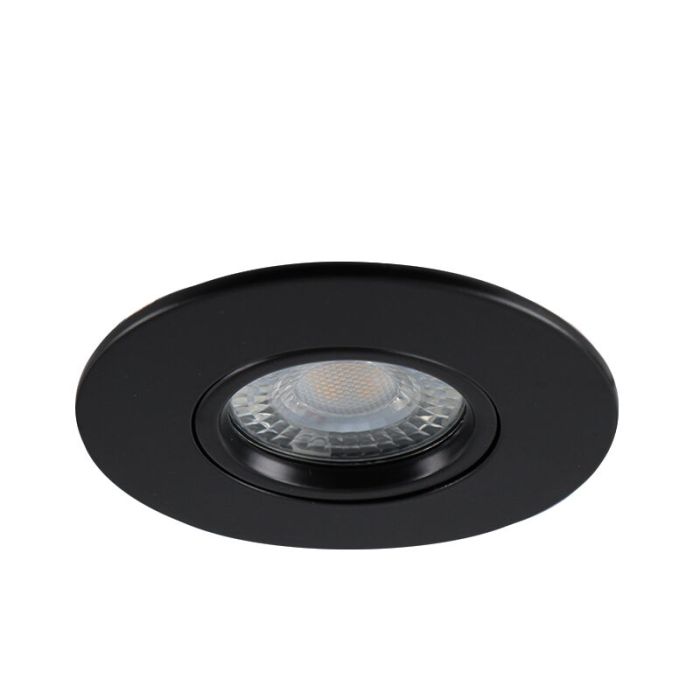 Foco empotrable inteligente de aluminio negro, Jill, IP44