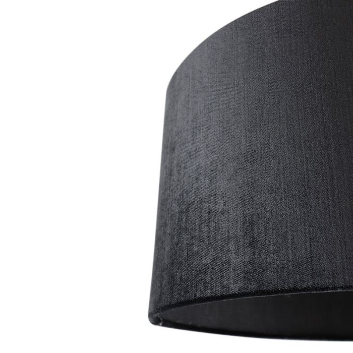40 cm pantalla lámpara terciopelo antracita, Emilius
