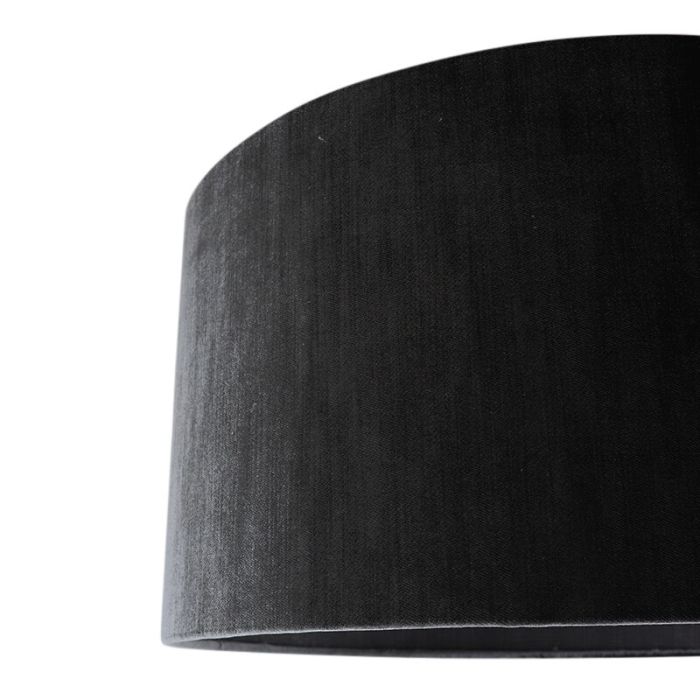 50 cm pantalla lámpara terciopelo antracita, Emilius