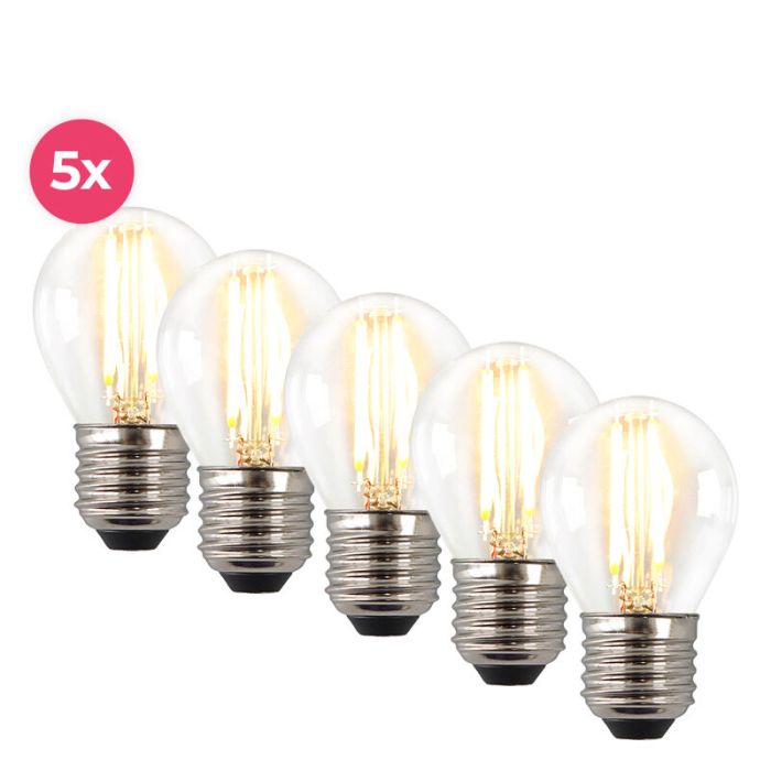 Lámpara de bola LED Melchis E27, 2700k, 4w, regulable