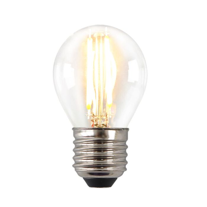 Lámpara de bola LED Melchis E27, 2700k, 4w, regulable