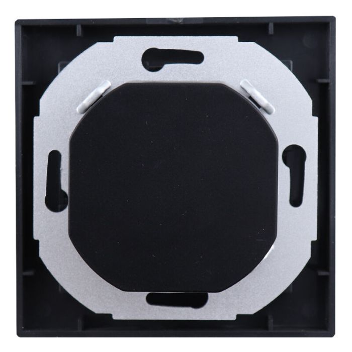 Dimmer LED, 0,5 - 200W, con marco cobertor y placa central antracita