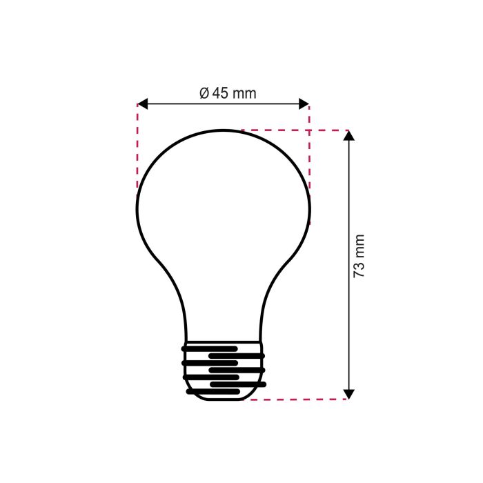 10 pack caliente bulbo de la lampara horan E27 LED 4w blanco