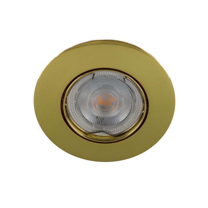 Foco empotrable mini dorado de aluminio, Lenx