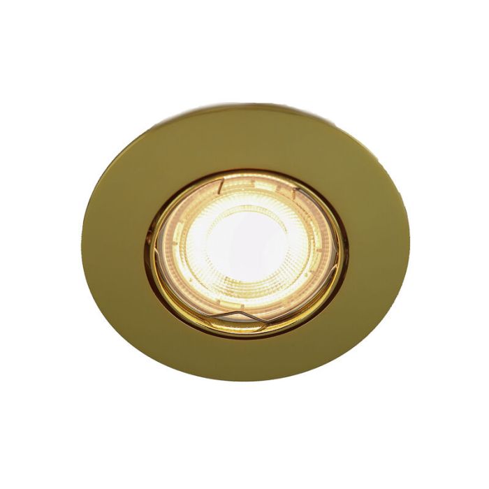 Foco empotrable mini dorado de aluminio, Lenx