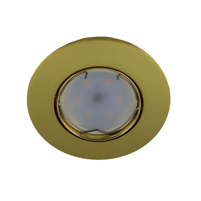 Foco empotrable mini dorado de aluminio, Lenx