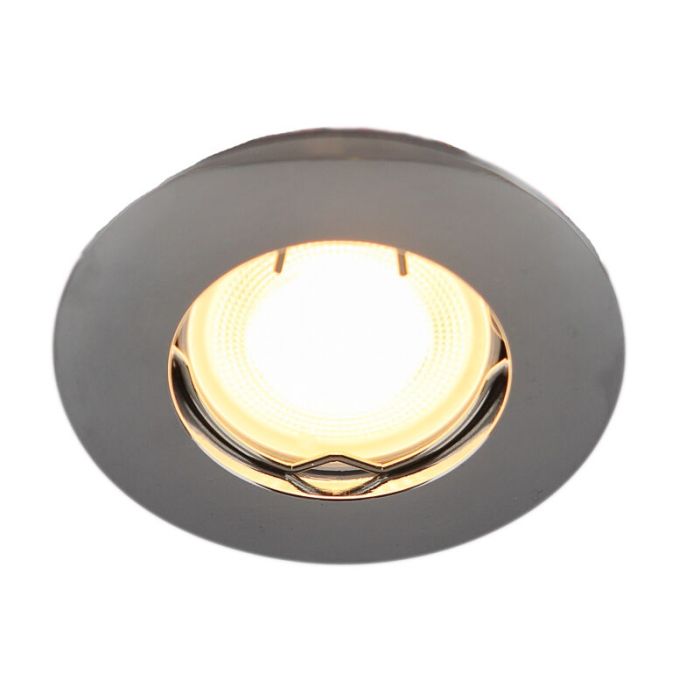 Foco empotrable mini cromado de aluminio, Rosi