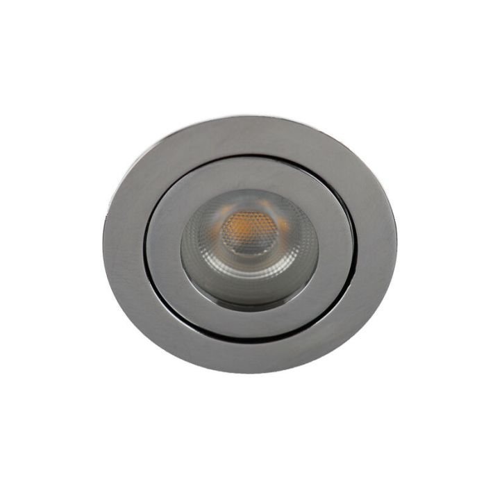 Foco empotrable baño cromado de aluminio, Dorx, IP44