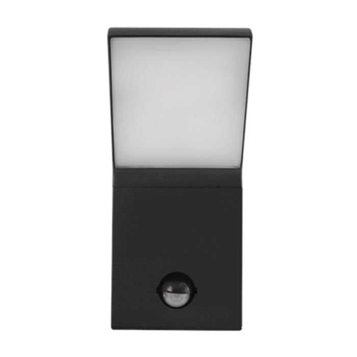 Aplique exterior con sensor de movimiento de aluminio antracita, Andor, 12W, 4000K LED, IP54
