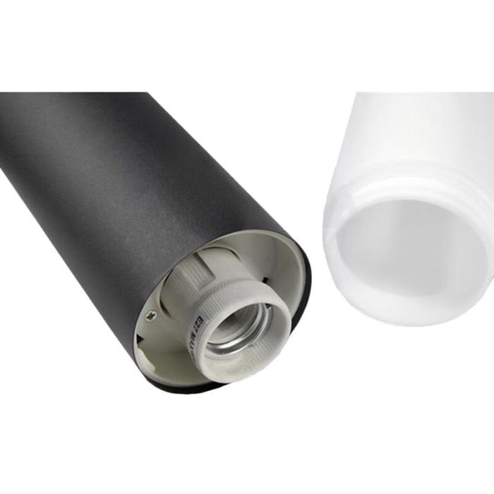 Lámpara exterior de aluminio negra, Shiela, IP44