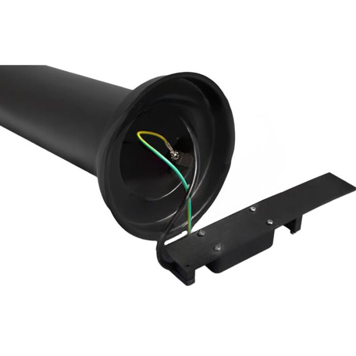 Lámpara exterior de aluminio negra, Shiela, IP44