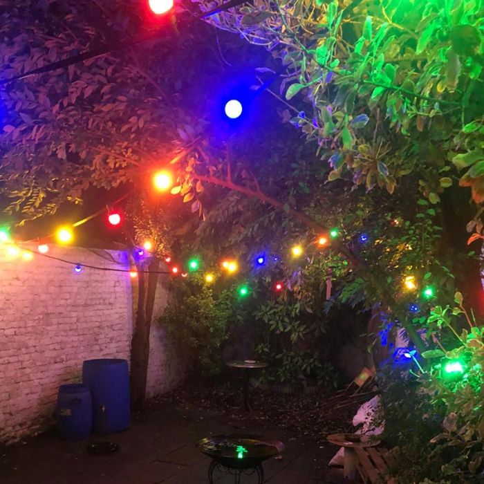 30m guirnalda exterior con 30 bombillas de colores