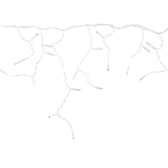 10m carambano conectable cordon blanco ip67 50 cm de alto blanco calido