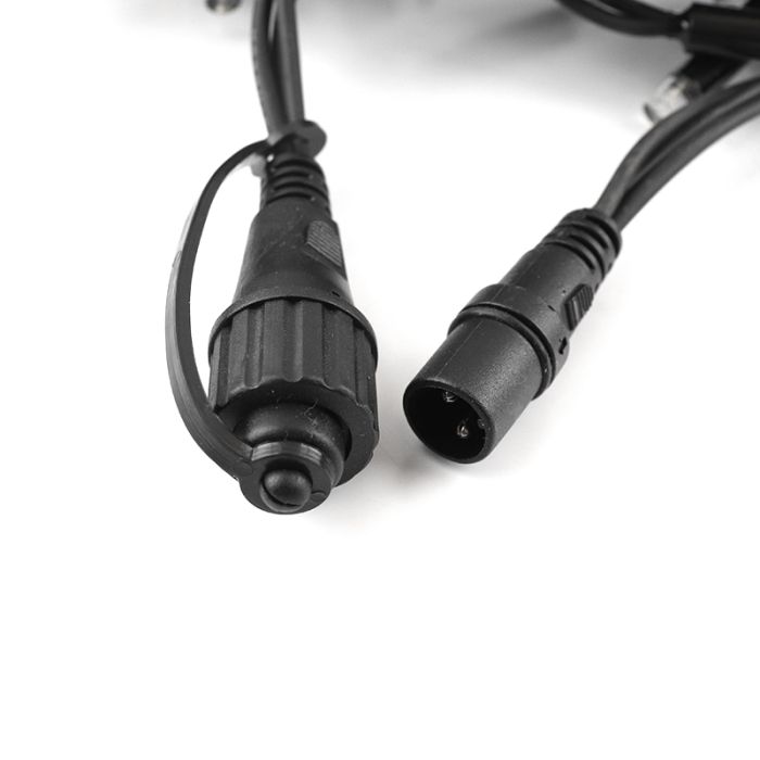 4m carambano conectable cordon negro ip67 70 cm de alto blanco calido