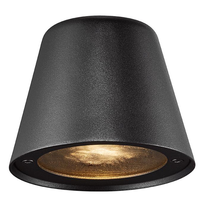Lámpara exterior moderna negra, Aleria, IP44