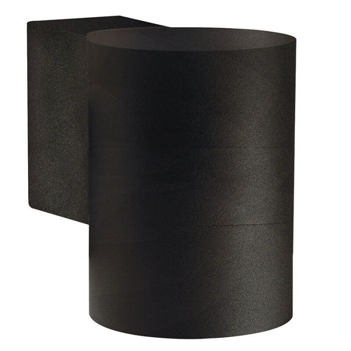 Lámpara exterior de aluminio negra, Tin, IP54