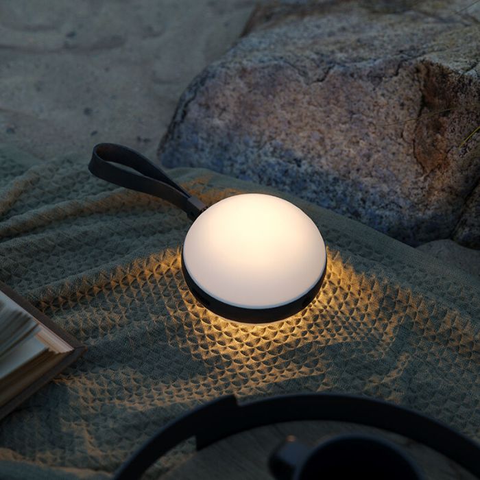 Lámpara exterior diseño blanca, Bring, 1W, 2700K LED, IP44, regulable en 3 pasos