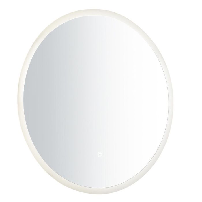 Espejo retroiluminado moderno gris, Dovina, 20W, 4000K LED, IP44, con interruptor