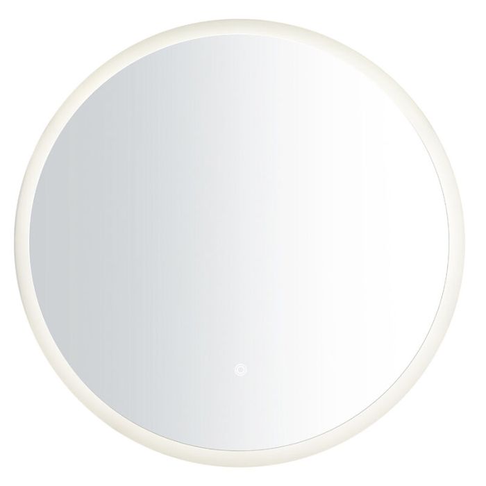 Espejo retroiluminado moderno gris, Dovina, 20W, 4000K LED, IP44, con interruptor