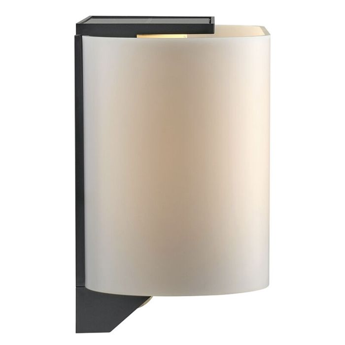 Aplique solar exterior moderno blanco, Piola, IP44