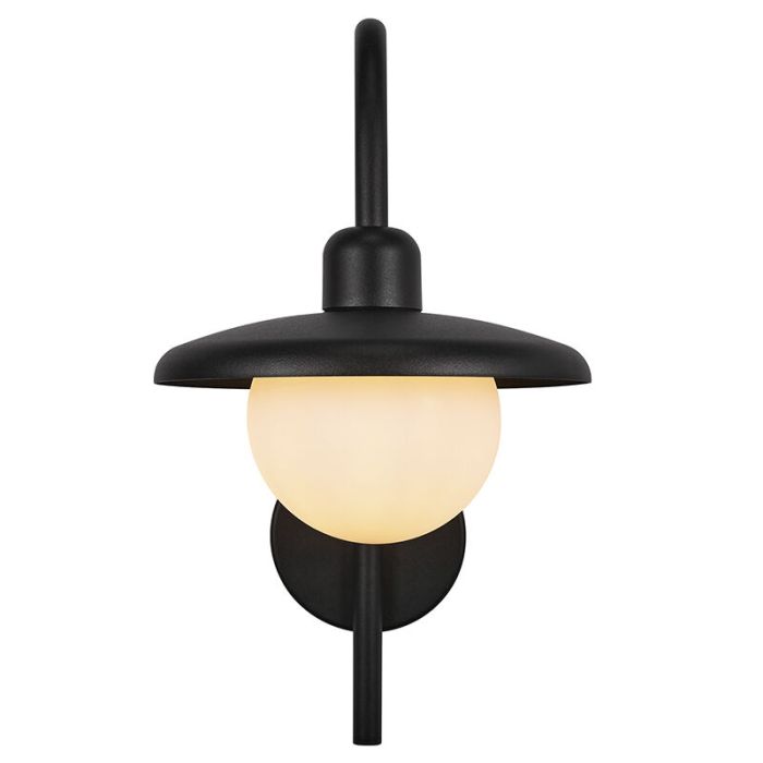 Lámpara exterior antigua negra, Berlo, IP44
