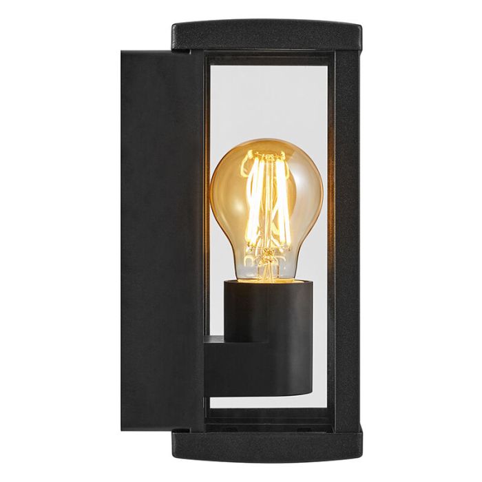 Lámpara exterior moderna negra, Luchy, IP44