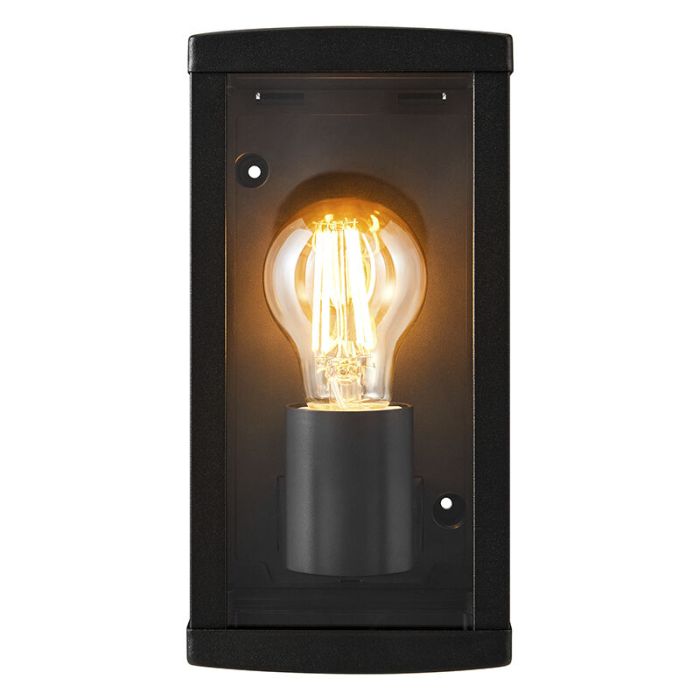 Lámpara exterior moderna negra, Luchy, IP44