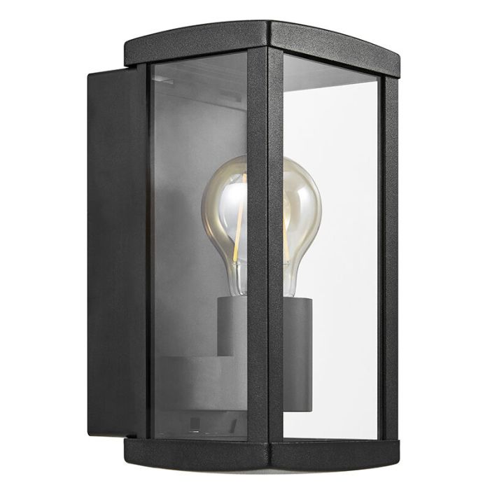 Lámpara exterior moderna negra, Luchy, IP44