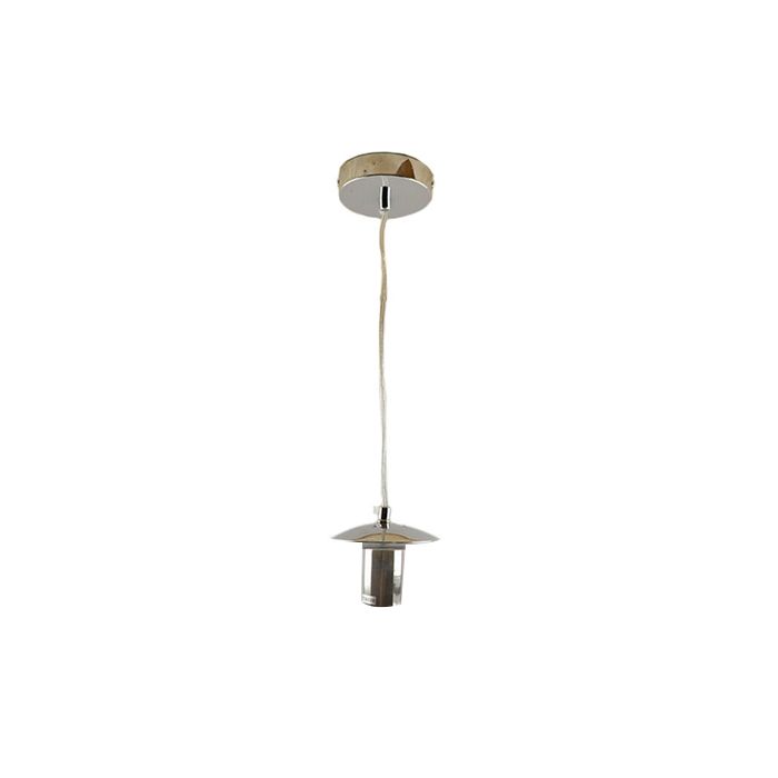 Lámpara colgante sin pantalla cromada de metal, Minne