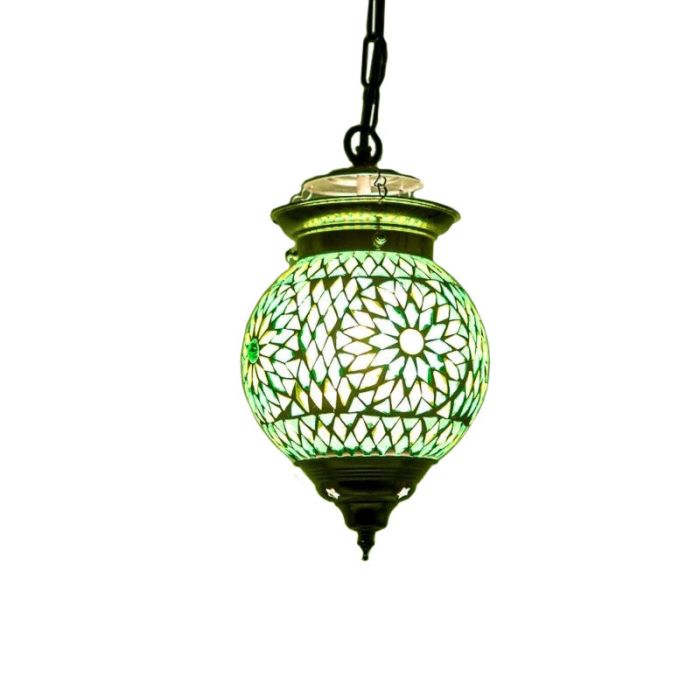 Lámpara colgante verde oriental, Nisrin