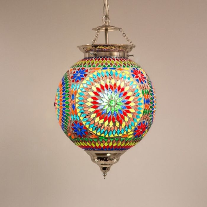 Lámpara colgante multicolor oriental, Aziza