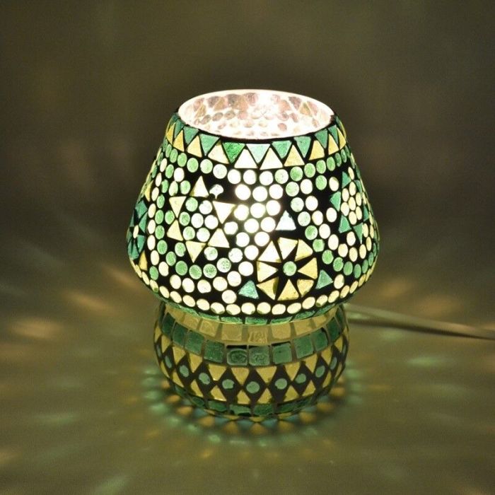 Lámpara de mesa verde oriental, Rachel