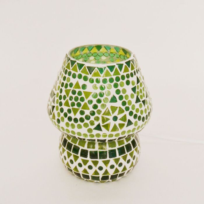 Lámpara de mesa verde oriental, Rachel