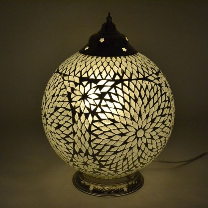 Lámpara de mesa transparente oriental, Dalil