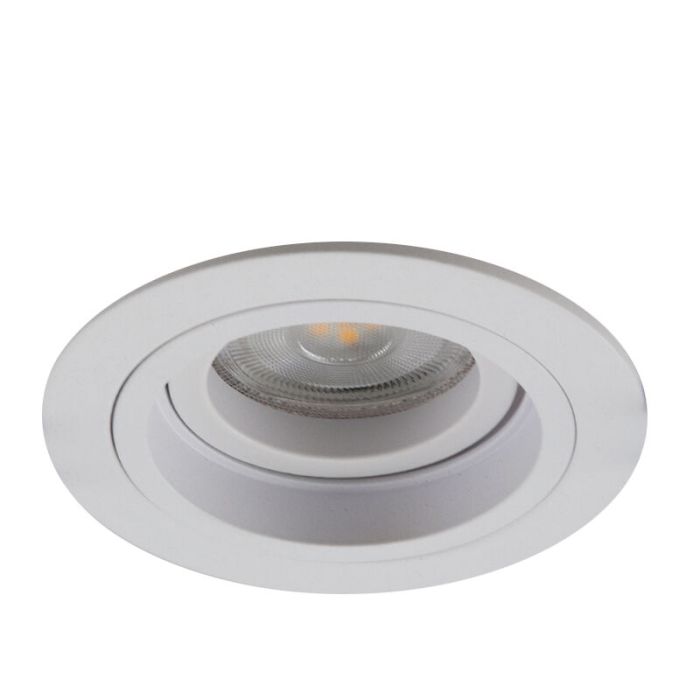 Foco empotrable blanco moderno, Bredal