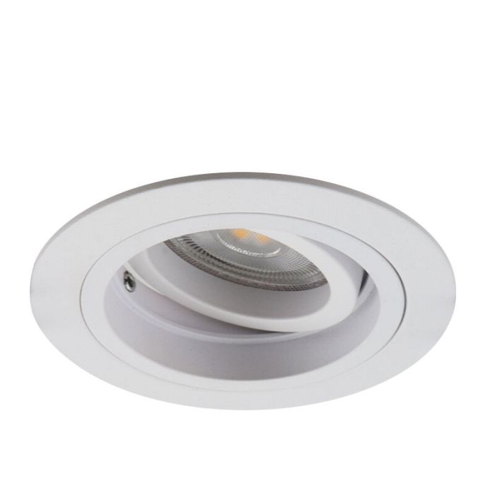 Foco empotrable blanco moderno, Bredal