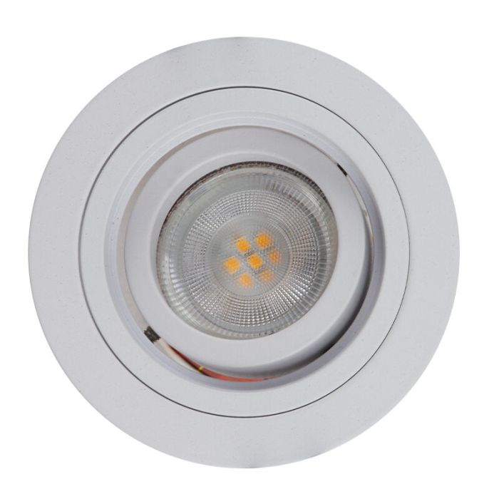 Foco empotrable blanco moderno, Bredal