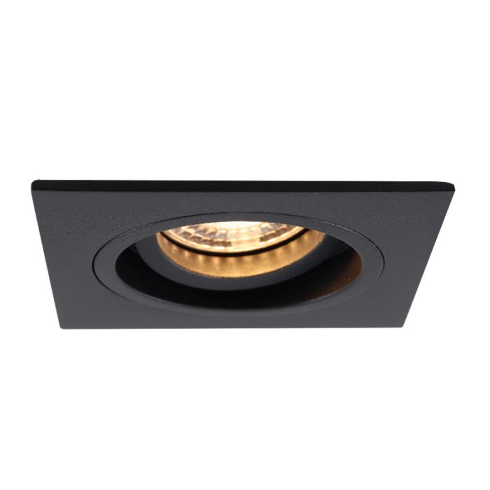Foco empotrable negro moderno, Bredal