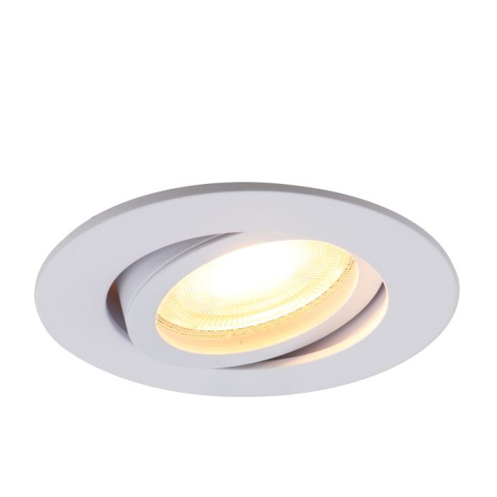 Foco empotrable blanco de aluminio, Onno