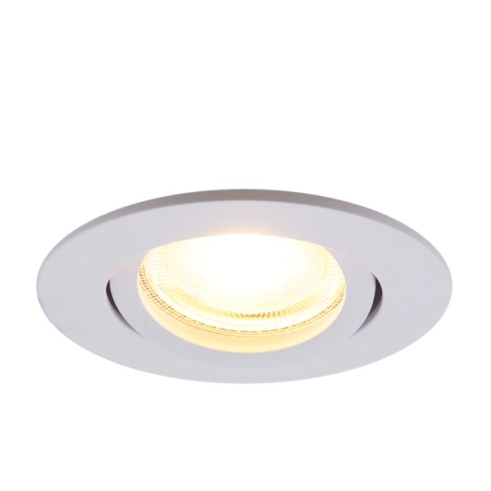 Foco empotrable blanco de aluminio, Onno
