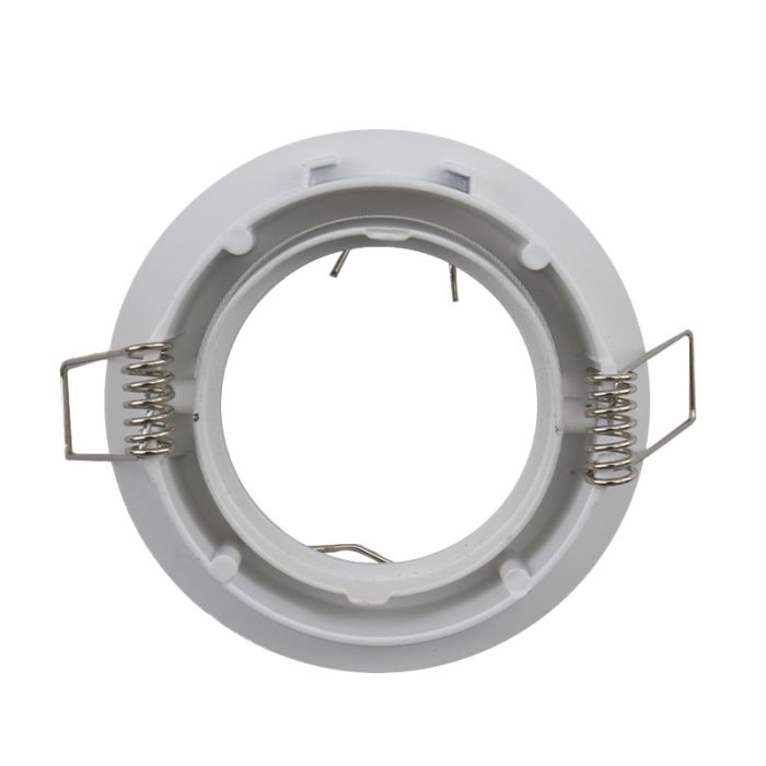 Foco empotrable blanco de aluminio, Rudo