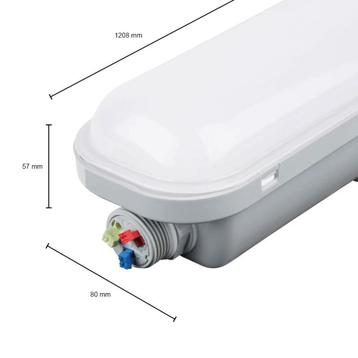 Regleta LED blanca, Tribun, 30W, 6000K LED, IP65