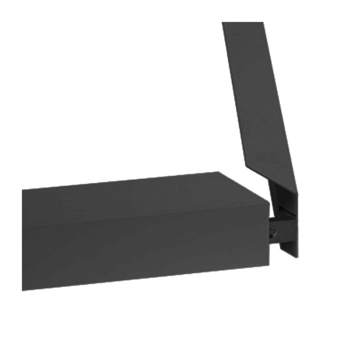 Marco click de superficie negro 60x60