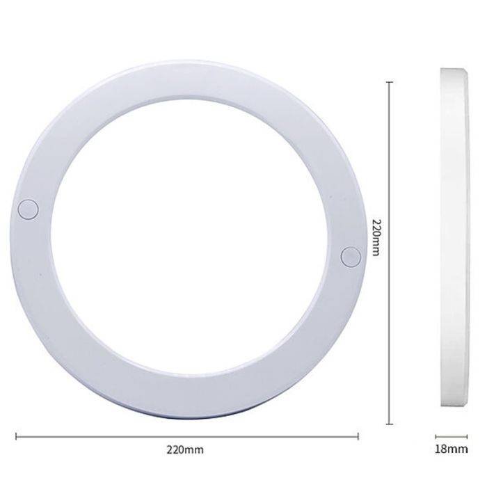 Downlight LED empotrable/superficie, Okno, 10W/15W/18W, interruptor blanco, IP22