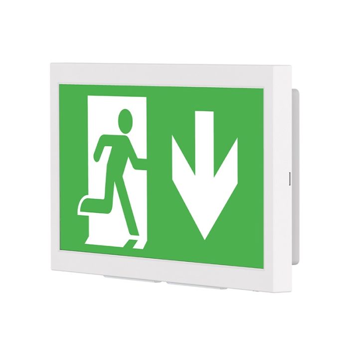 Iluminación de emergencia empotrada/superficie en pared, 3W, LED 6000K, IP40