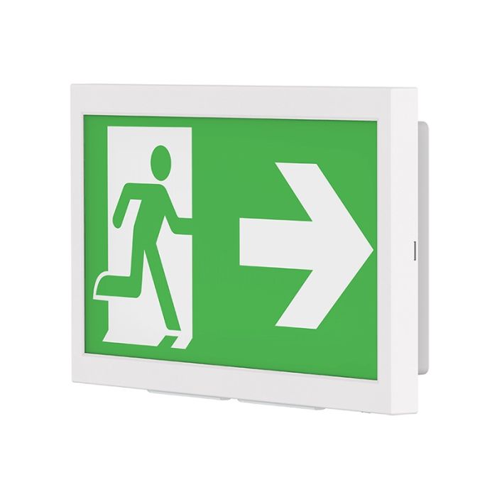 Iluminación de emergencia empotrada/superficie en pared, 3W, LED 6000K, IP40