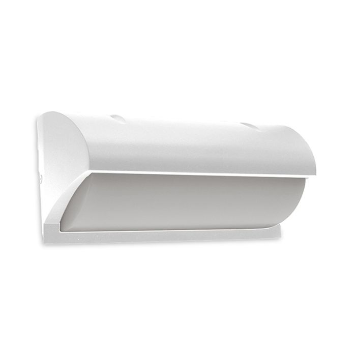 Lámpara exterior blanca de aluminio, Rajko, 12W, 3000K LED, IP54